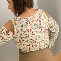 Blusa Floral Off White - Mala e Cuia