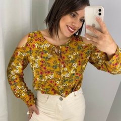 Imagem do Blusa Floral Mostarda