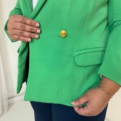 Blazer Plus Size Verde na internet