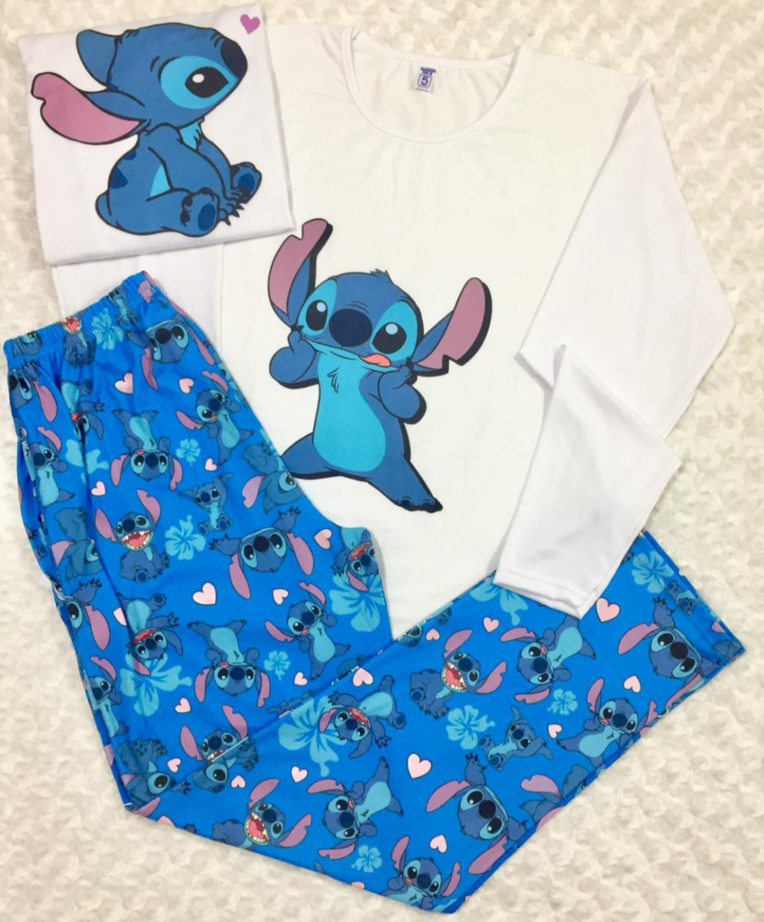 Pijama Stitch MANGAS LARGAS - Comprar en Invito
