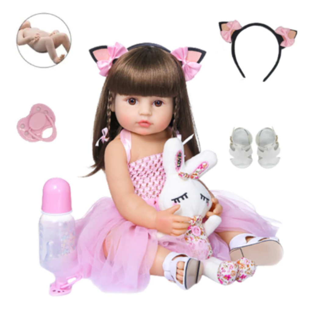 Bebe Reborn Boneca Silicone Corpo Inteiro