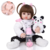 Boneca Reborn Bebê 100% Silicone Panda 48cm com acessórios - comprar online