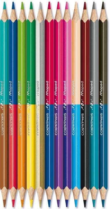 LAPICES DE COLORES DUO COLOR'PEPS X12