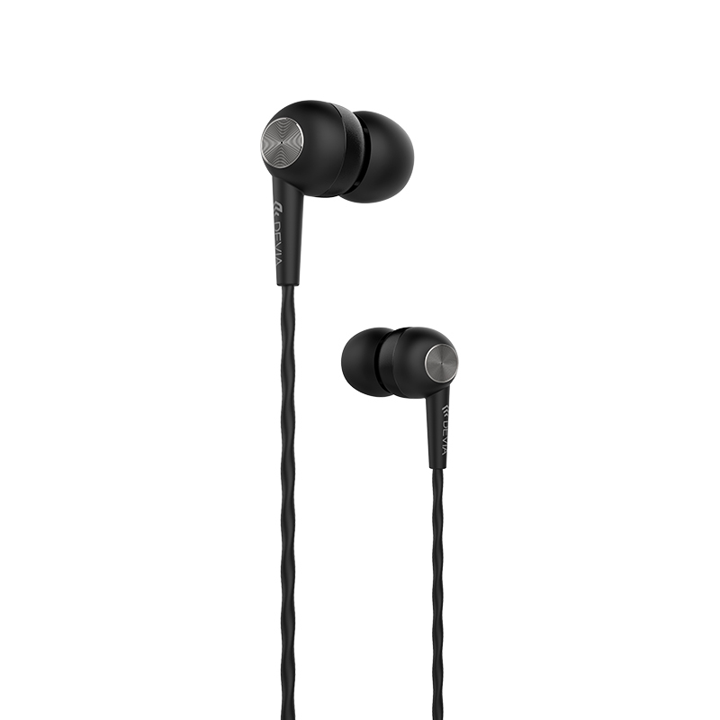 Auriculares Negros Con Cable Devia - Idrawer Series