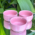 Conjunto de Bowls / Petisqueiras Rosa Matt em Porcelana 11cm - comprar online