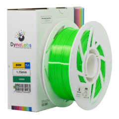 Filamento PLA SILK Verde DynaLabs 1.75mm 1Kg