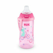 NUK VASO ACTIVE CUP CON PICO DE SILICONA 300ML ROSA