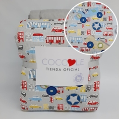 Acolchado + Chichonera para Cuna 60 x 120 en Piqué Estampado Coccole(CONSULTAR DISEÑOS ANTES DE COMPRAR A NUESTRO WHATSAPP) - tienda online