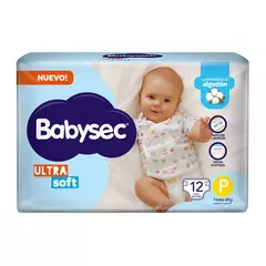 Pañales Baysec Ultrasoft Talle P X 12 Unidades