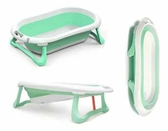 Bañera Plegable Slim kiddy Verde y Blanco - comprar online