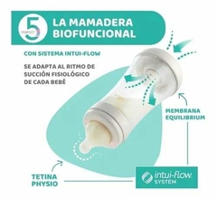 Mamadera Perfect 5 150ml 0m+ Flujo Lento Chicco Celeste - comprar online