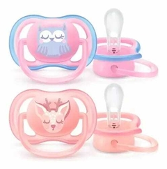 AVENT CHUPETE ULTRA AIR ANIMALES X2 (0-6M) CIERVO-BUHO