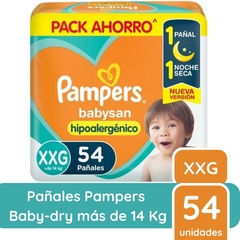 Pañales Pampers Babysan XXG54