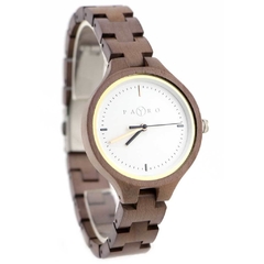 reloj de madera para mujer Gaia Silver