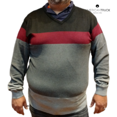 Sweater American Rayado Negro V