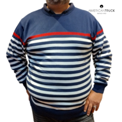 Sweater American Rayado Marino