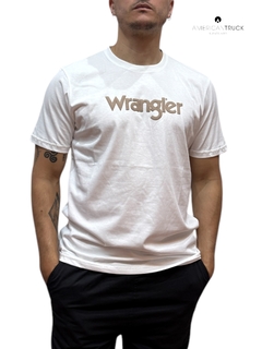 Remera Wrangler SS Logo Puff Blanca