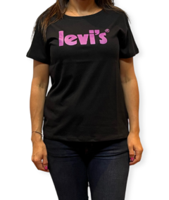 Remera Levis Perfect Tee Poster Logo Black - comprar online