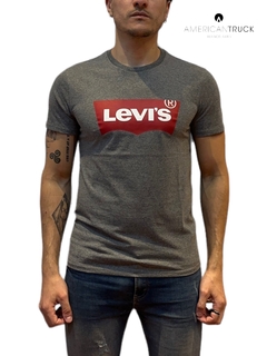 Levis Graphic Set in Neck Batwing Dark Grey