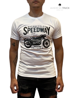Remera American Speedway Blanco
