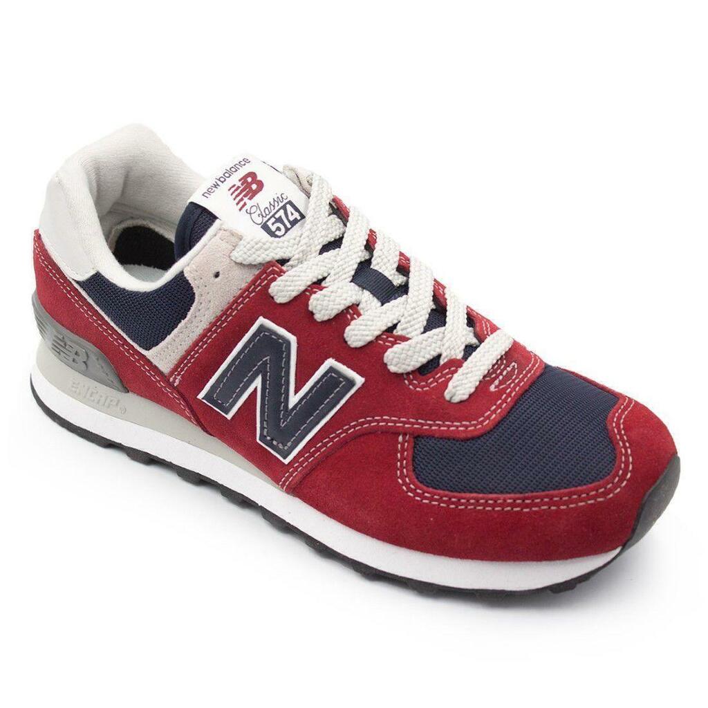 New balance 574 azul e vermelho new arrivals