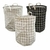 Cesto Laundry - Gris Cuadros - comprar online