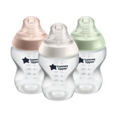 Mamadera Closer To Nature 260 Ml Pack X 3 Tommee Tippee - comprar online