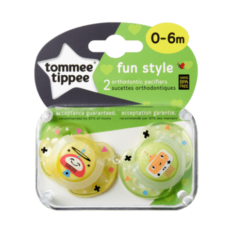 Chupete Tommee Tippee para pezones Tommee Tippee, para uso diario, verde,  de 0 a 6 meses, azul