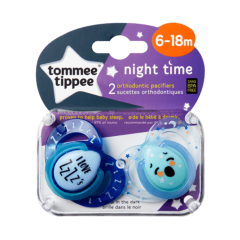 M+O  Chupete con Forma de Pecho Noche Tommee Tippee, 0-6 meses, 2