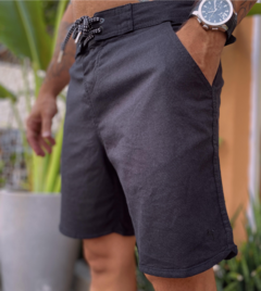 Short Linho Seja Orla full black