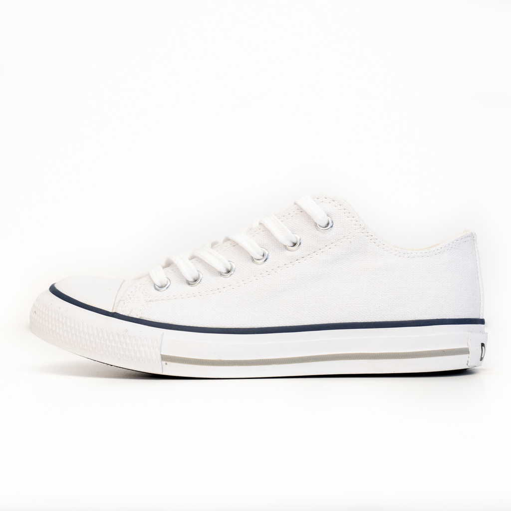 Zapatillas de lona blanca cheap