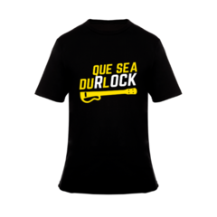 Remera Negra Durlock Oficial® - "Que sea DuRlOCK"