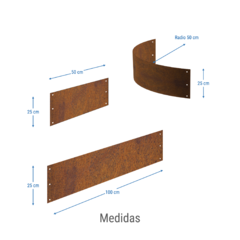 Módulo Curvo - Cajón de Huerta - Sin pintar - comprar online