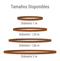 Aro de Chapa Ø 200 cm - Sin pintar en internet