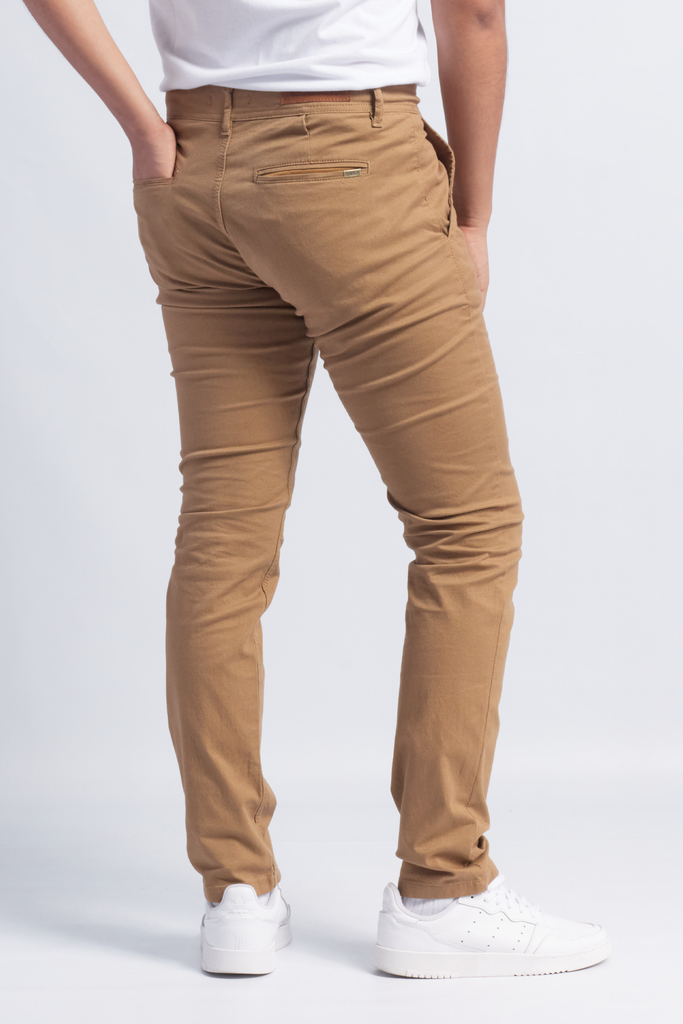 Pantalon marron claro hombre hotsell