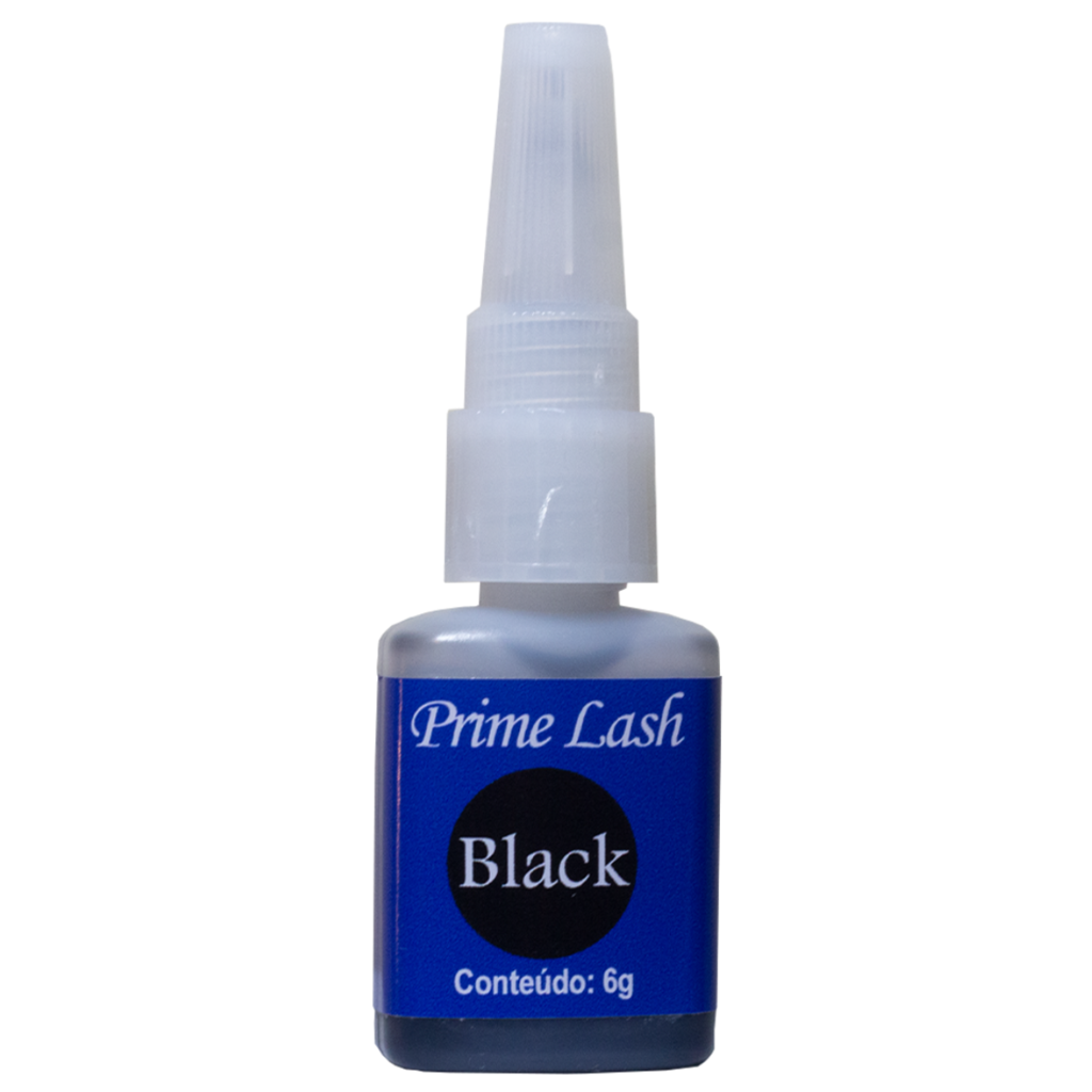 Cola Black Prime Lash para Alongamento de Cílios Clássico Fio a Fio Longa  Duração 5 ml