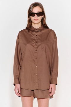 CAMISA CAMILLE TAUPE (AY NOT DEAD) - tienda online