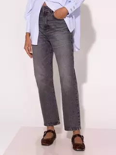 JEANS SYD USED BLACK (JAZMIN CHEBAR) - comprar online