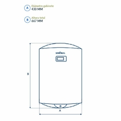 Termotanque Elécrtico Black 60 Lts Digital TSBE-60 Señorial - comprar online