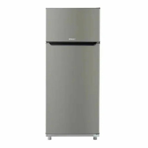 Heladera con Freezer 322 Lts Gris Briket 1620 Simil Inox