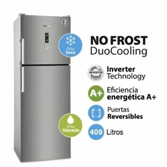 Heladera No Frost Duocooling 409 Lts Acero Inox KHDA42DI/9 Kohinoor