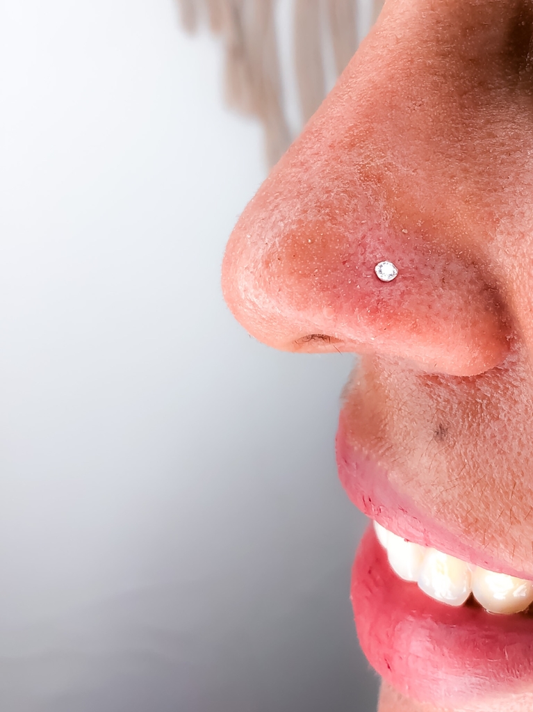 Piercing para nariz de prata 925