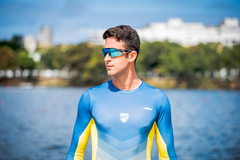 Image of Men's Long Sleeve Brazilian Rowing Competition Compression Shirt