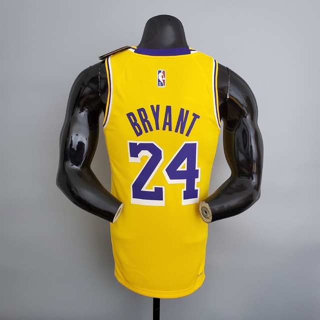 Camisa NBA Los Angeles Lakers - Kobe Bryant Nº24 Amarela: Disponível