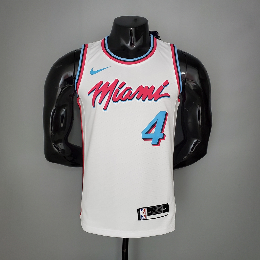 Camisa de basquete Miami Heat 2020 - NBA - Branca - COMPRAR AGORA!