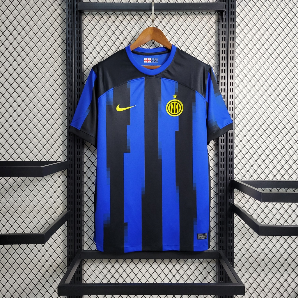 Camisa Inter de Mil o Home 23 24 Torcedor Nike Masculina Azul