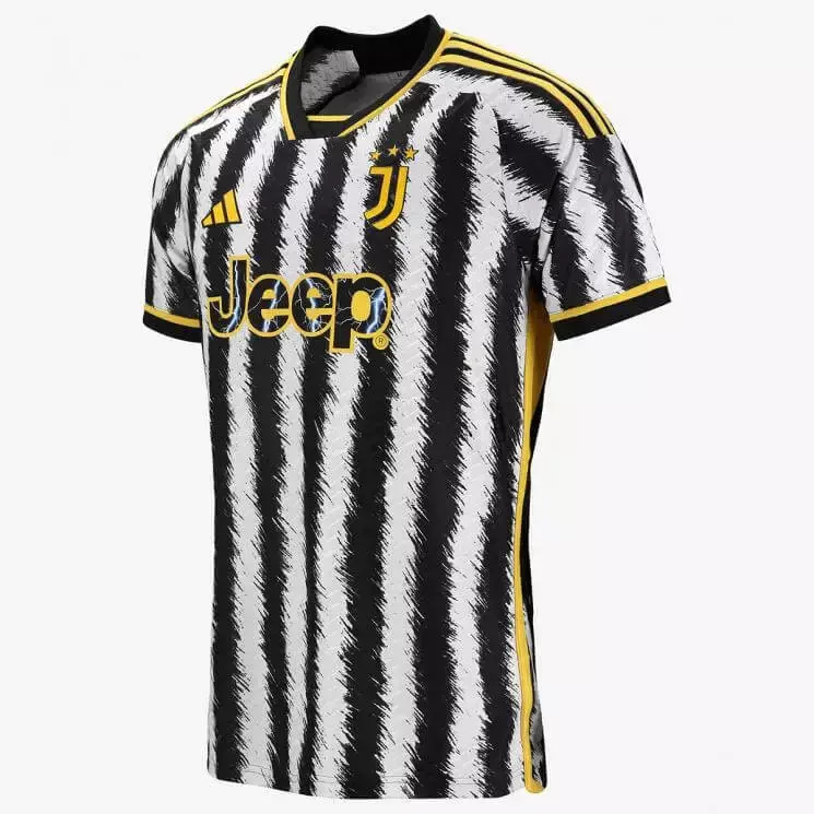 Camisa Juventus Home 23 24 Torcedor Adidas Masculina Branco e Preto