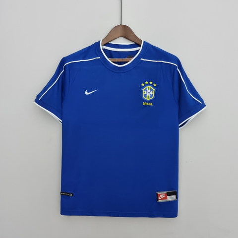Camisa Retrô 1998 Seleção Brasileira II Nike Masculina - Azul