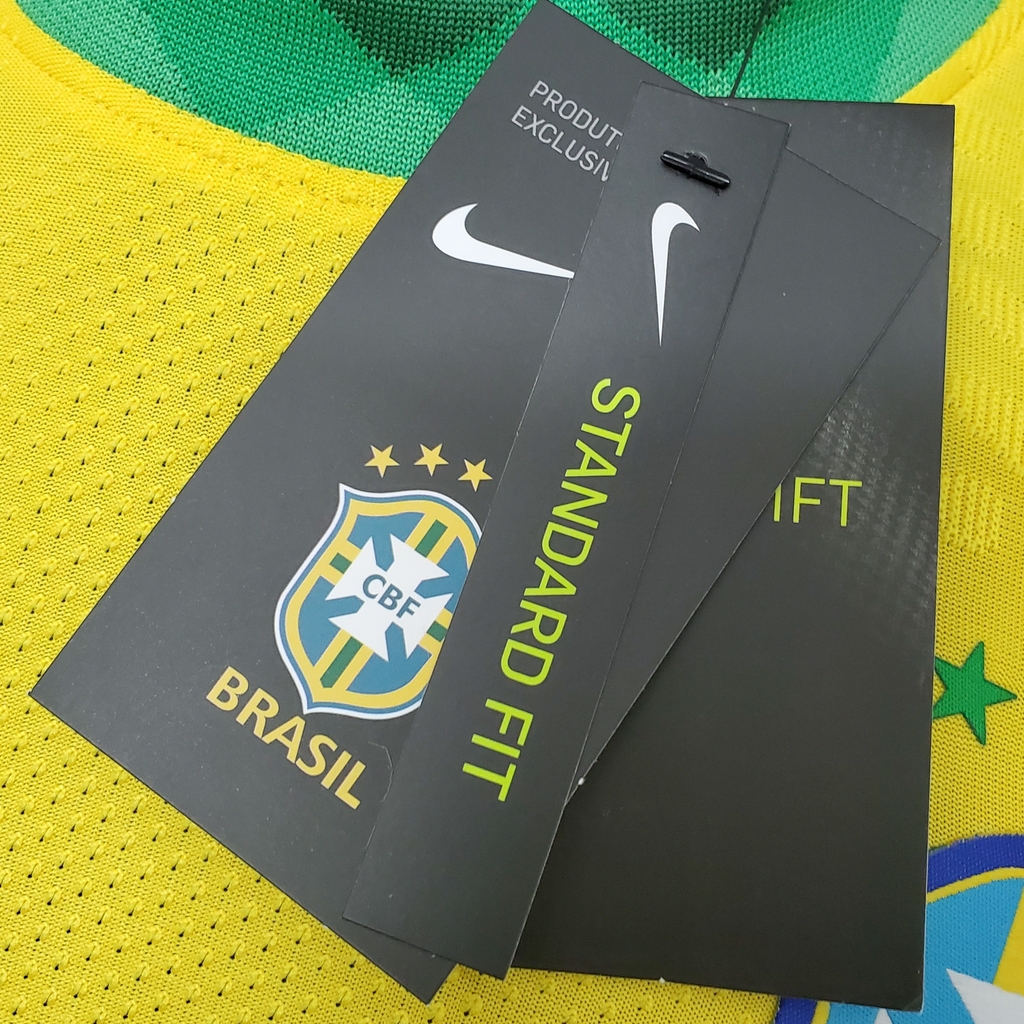 Camisa Seleção Brasil I 20/21 Jogador Nike Masculina - Amarelo e Verde