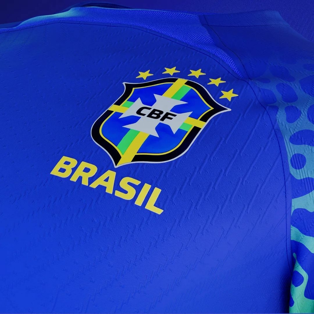 Camisa Seleção Brasil II 2022 Torcedor Nike Masculina - Azul COPA 2